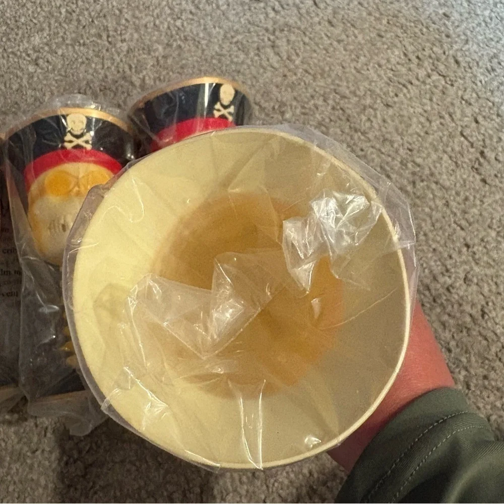 Pirate Skull Goblet Set Of 4 Cups NEW Cruise Pirate Night